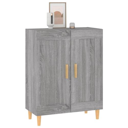 Skænk 69,5x34x90 cm konstrueret træ grå sonoma-eg