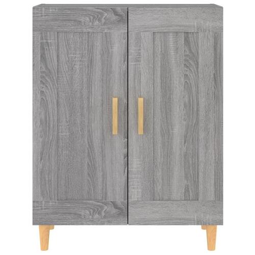 Skænk 69,5x34x90 cm konstrueret træ grå sonoma-eg