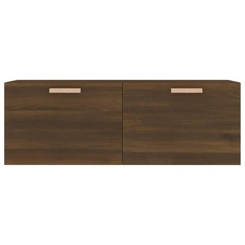 Vægskab 100x36,5x35 cm konstrueret træ brun egetræsfarve