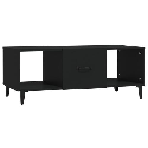 Sofabord 102x50x40 cm konstrueret træ sort