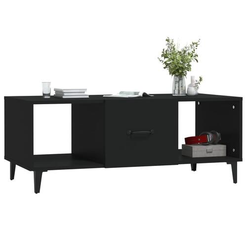 Sofabord 102x50x40 cm konstrueret træ sort