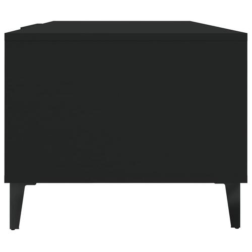 Sofabord 102x50x40 cm konstrueret træ sort