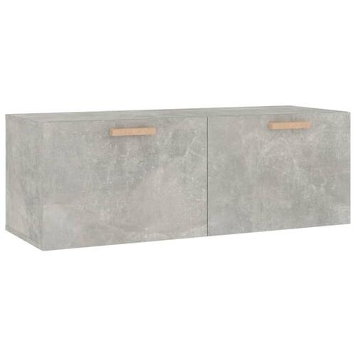 Vægskab 100x36,5x35 cm konstrueret træ betongrå