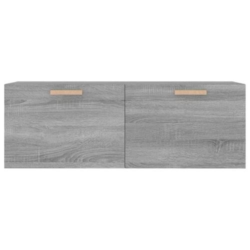 Vægskab 100x36,5x35 cm konstrueret træ grå sonoma-eg