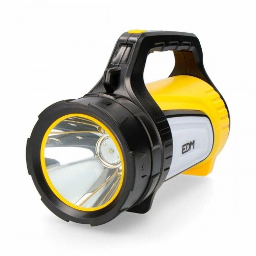 EDM Lygte 36441 LED, genopladelig, 350 lm (sort/gul)