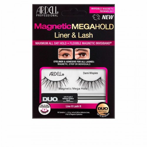 Falske øjenvipper Ardell Magnetic Megahold Liner & Lash - 2 dele