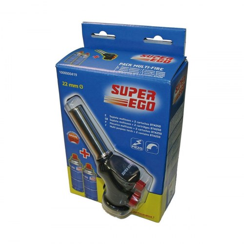 Super Ego blæselampe til madlavning - sort, Ø 22 cm