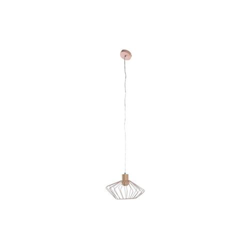 Loftslampe 34 x 34 x 21 cm Sølvfarvet Sort Grå Pink Metal Hvid 50 W 60 W Fyrretræ