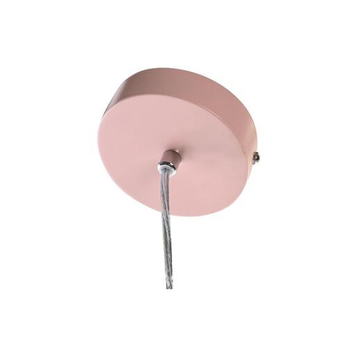Loftslampe 34 x 34 x 21 cm Sølvfarvet Sort Grå Pink Metal Hvid 50 W 60 W Fyrretræ