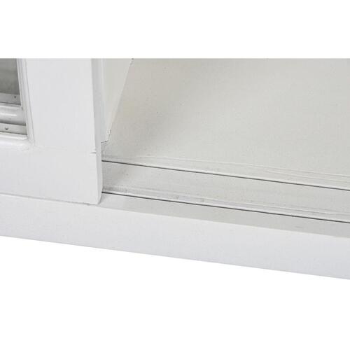 Skænk 165 x 45,7 x 105,4 cm Krystal Grå Hvid Mørkebrun Mangotræ
