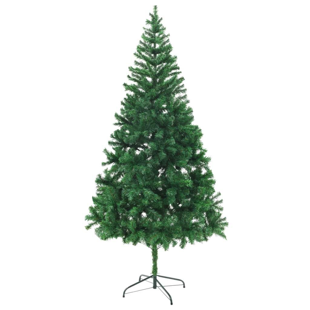 Kunstigt juletræ med stålfod 210 cm 910 grene