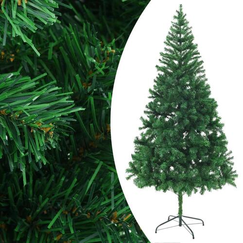 Kunstigt juletræ med stålfod 210 cm 910 grene