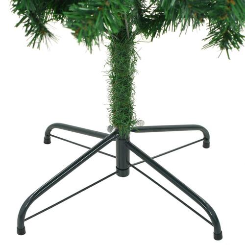 Kunstigt juletræ med stålfod 210 cm 910 grene