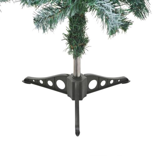 Juletræ med frost og grankogler 150 cm