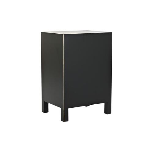 Natbord Hvid Sort Gylden Gran Træ MDF 45 x 36 x 66 cm