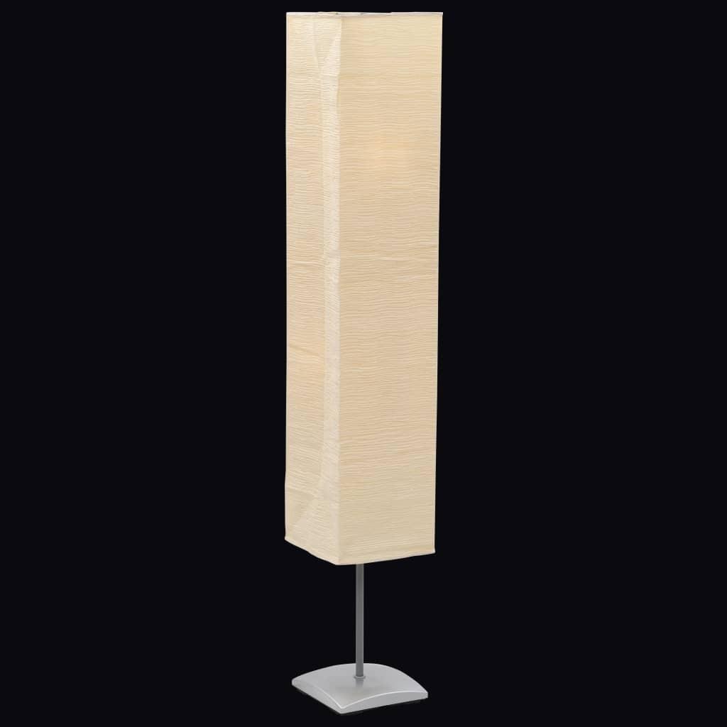 Standerlampe med stålfod 135 cm beige