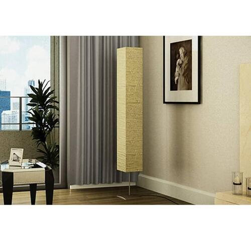 Standerlampe med stålfod 170 cm beige