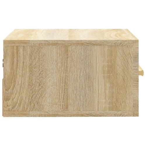 Væghængt sengebord 35x35x20 cm sonoma-eg