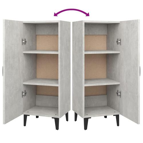 Skænk 34,5x34x90 cm konstrueret træ betongrå