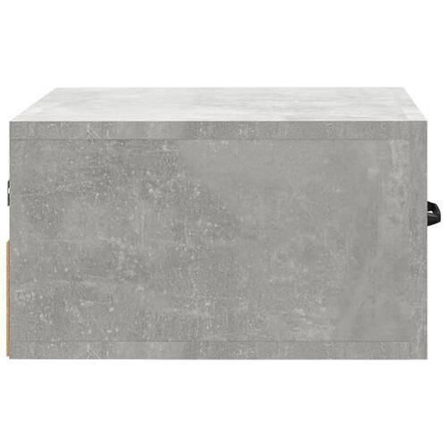 Væghængte sengeborde 2 stk. 35x35x20 cm betongrå
