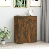 Skænk 60x30x75 cm konstrueret træ røget egetræsfarve