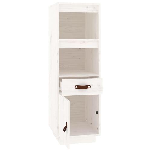 Højskab 34x40x108,5 cm massivt fyrretræ hvid