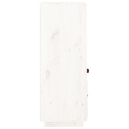 Højskab 34x40x108,5 cm massivt fyrretræ hvid