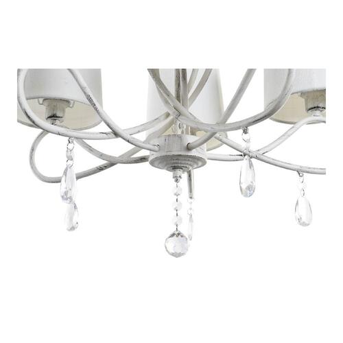 Loftslampe Hvid Multifarvet Gennemsigtig Metal 25 W Shabby Chic 220 V 54 x 54 x 37 cm