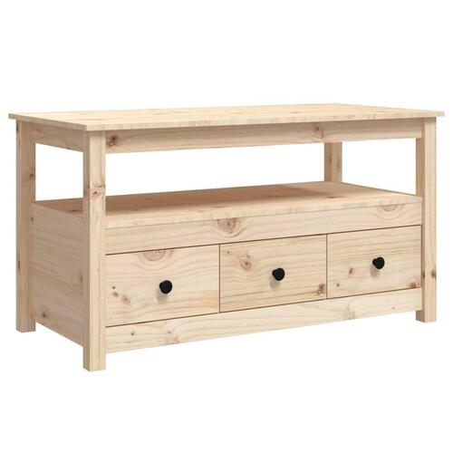 Sofabord 102x49x55 cm massivt fyrretræ