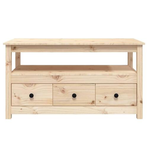 Sofabord 102x49x55 cm massivt fyrretræ