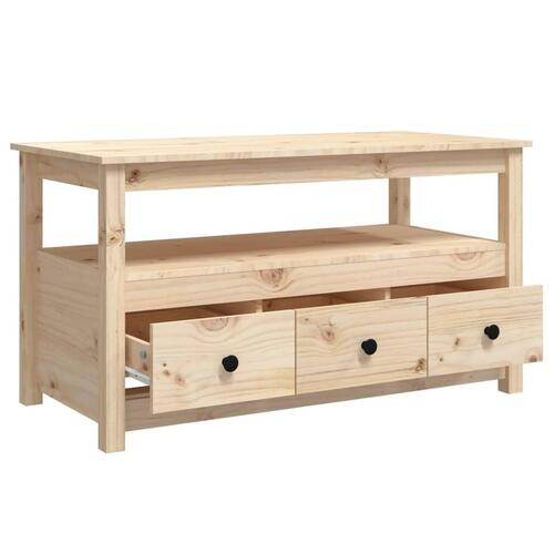 Sofabord 102x49x55 cm massivt fyrretræ