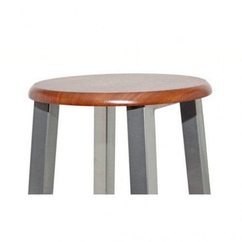 Barstole metal med MDF-sæde 2 stk.