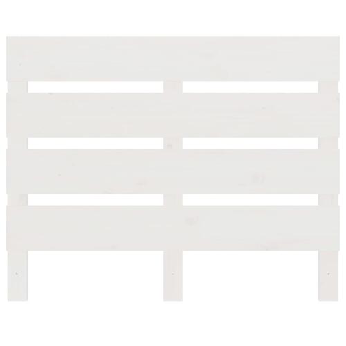 Sengeramme uden madras 75x190 cm massivt fyrretræ hvid