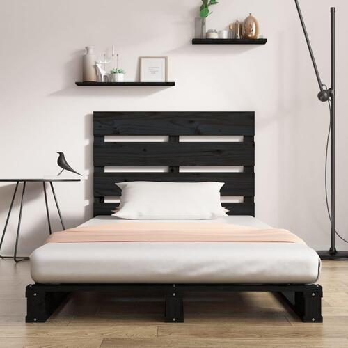 Sengeramme 75x190 cm Small Single massivt fyrretræ sort