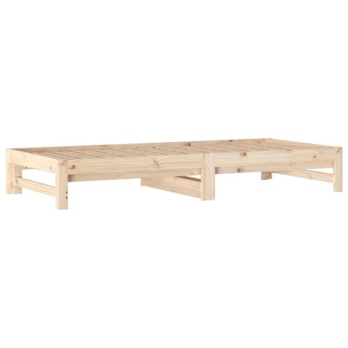Daybed med udtræk 2x(90x200) cm massivt fyrretræ