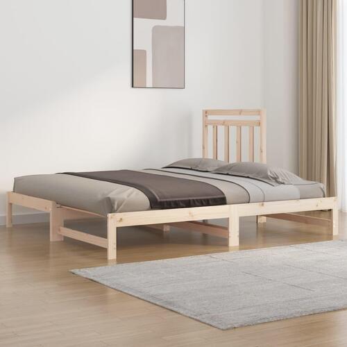 Daybed med udtræk 2x(90x200) cm massivt fyrretræ