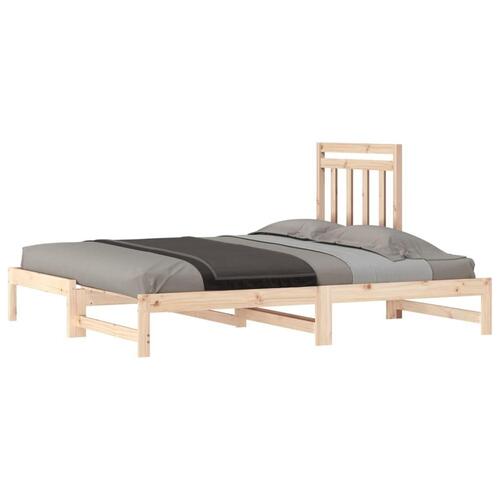 Daybed med udtræk 2x(90x200) cm massivt fyrretræ