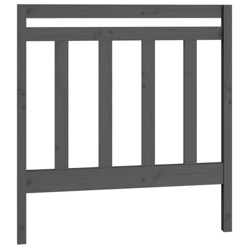 Daybed med udtræk 2x(90x200) cm massivt fyrretræ grå