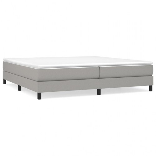 Sengeramme uden madras 200x200 cm stof lysegrå