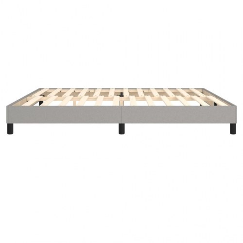 Sengeramme uden madras 200x200 cm stof lysegrå