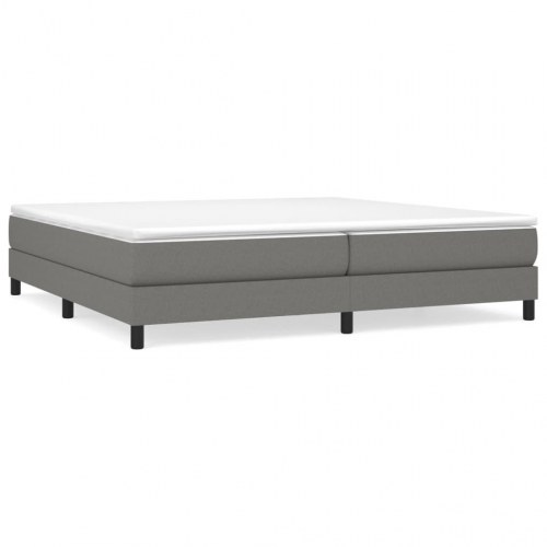 Sengeramme uden madras 200x200 cm stof mørkegrå