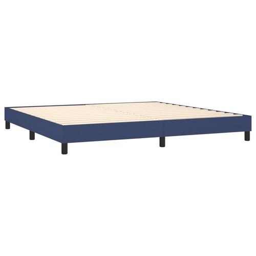Sengeramme uden madras 200x200 cm stof blå