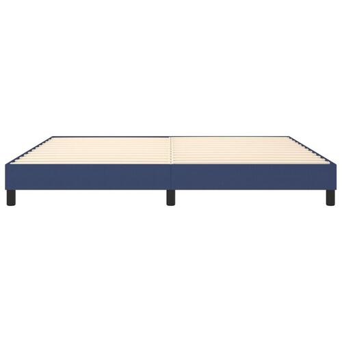 Sengeramme uden madras 200x200 cm stof blå
