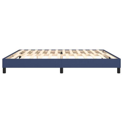 Sengeramme uden madras 200x200 cm stof blå