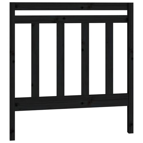Daybed med udtræk 2x(90x190) cm massivt fyrretræ sort