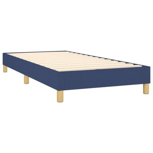 Sengeramme 80x200 cm stof blå