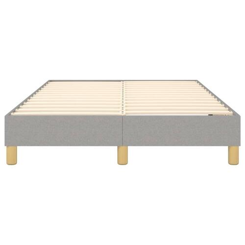 Sengeramme til kontinentalseng 120x200 cm stof lysegrå