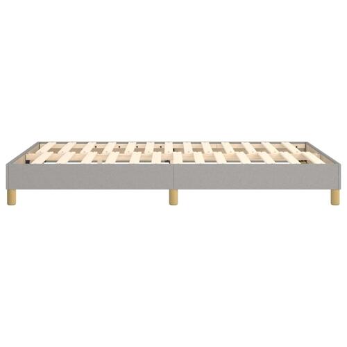 Sengeramme til kontinentalseng 120x200 cm stof lysegrå