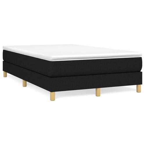 Sengeramme uden madras Sort 120x200 cm Stof