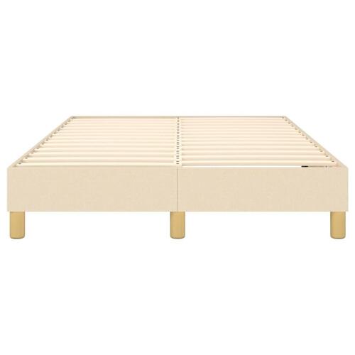 Sengeramme 120x200 cm stof cremefarvet
